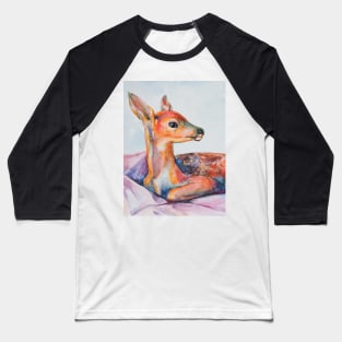 Watercolor baby deer Baseball T-Shirt